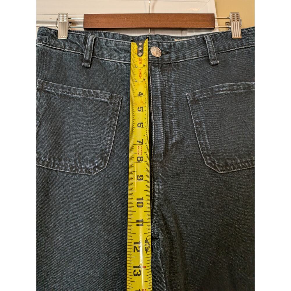 Rag & Bone Marina Mid Rise Wide Leg Jeans Dark Wash Size 27 Minimalist Designer - Picture 13 of 14